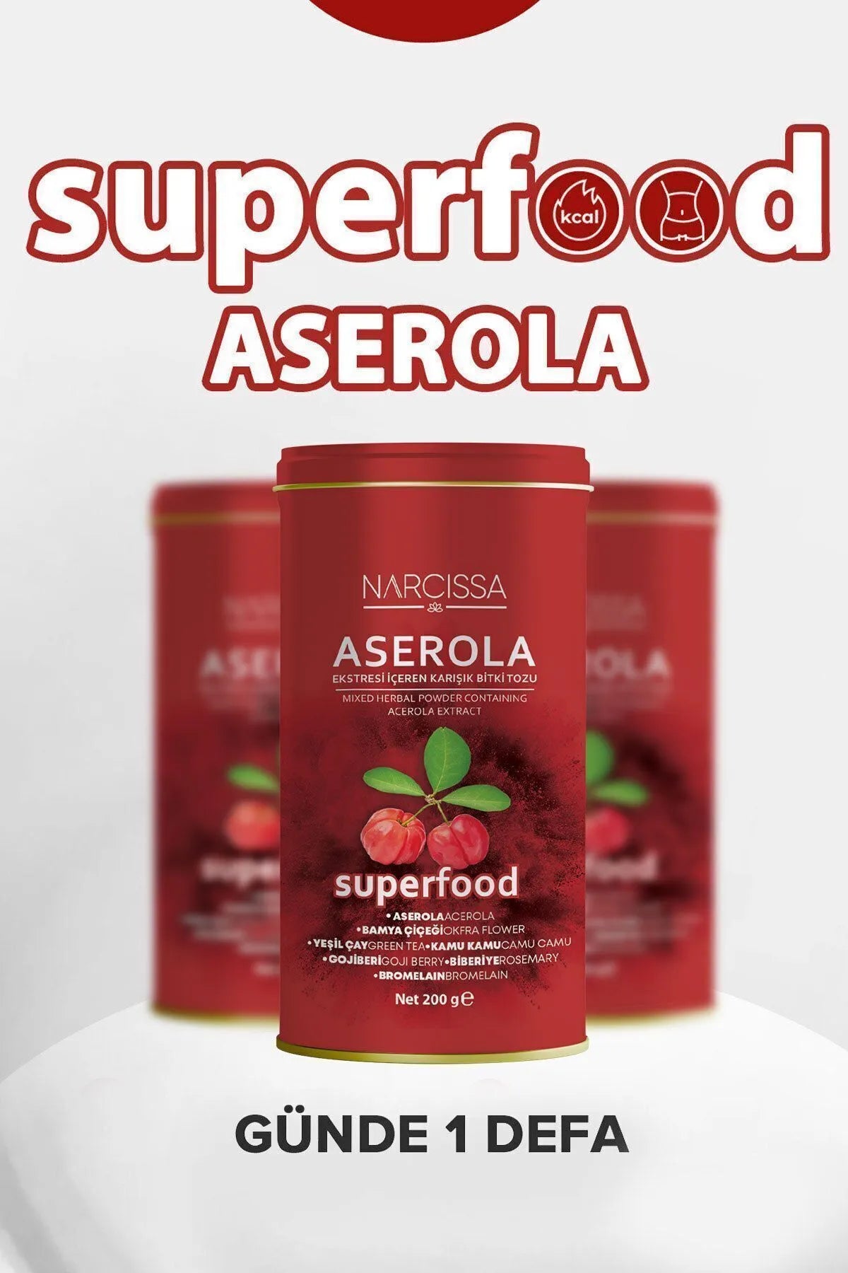 Aserola Tozu - Superfood Bitki Tozu